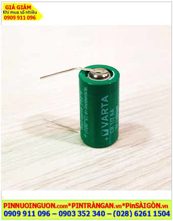 Varta CR1/2AA; Pin nuôi nguồn PLC Varta CR1/2AA 950mAh lithium 3v, Xuất xứ ĐỨC 